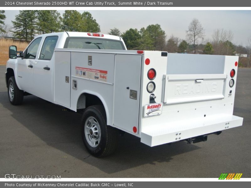 Summit White / Dark Titanium 2014 Chevrolet Silverado 2500HD WT Crew Cab Utlity Truck