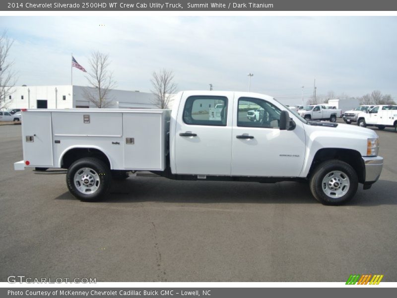 Summit White / Dark Titanium 2014 Chevrolet Silverado 2500HD WT Crew Cab Utlity Truck