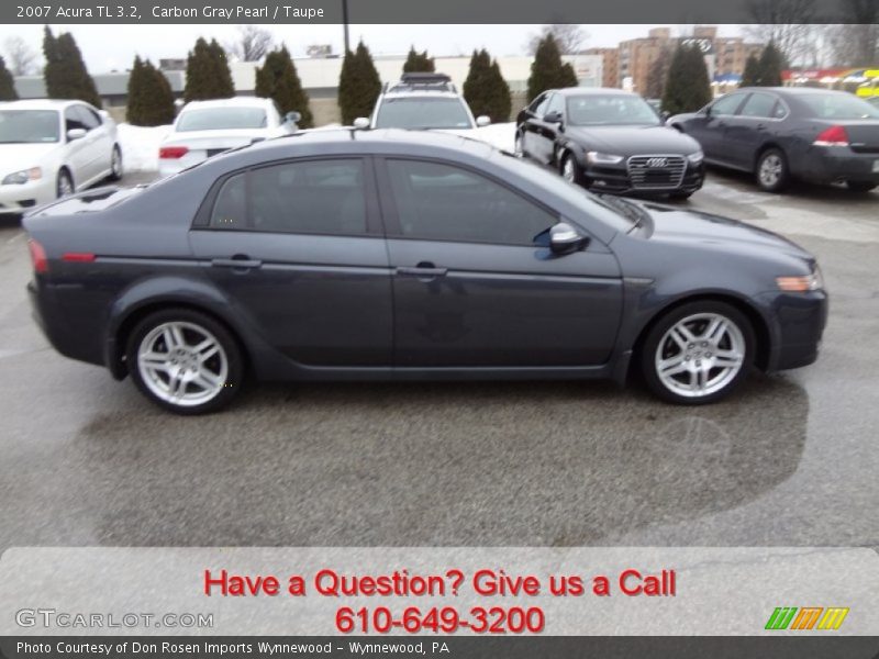 Carbon Gray Pearl / Taupe 2007 Acura TL 3.2