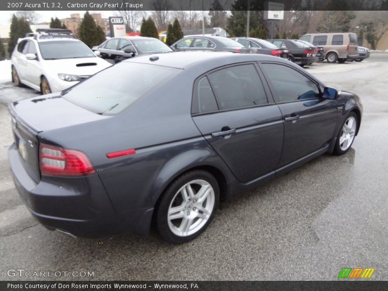 Carbon Gray Pearl / Taupe 2007 Acura TL 3.2