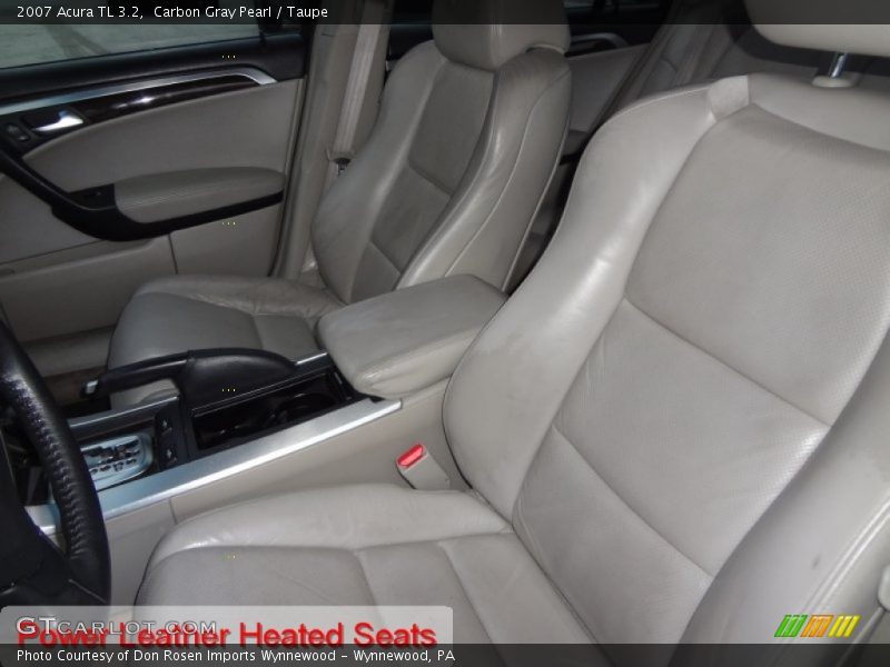 Carbon Gray Pearl / Taupe 2007 Acura TL 3.2