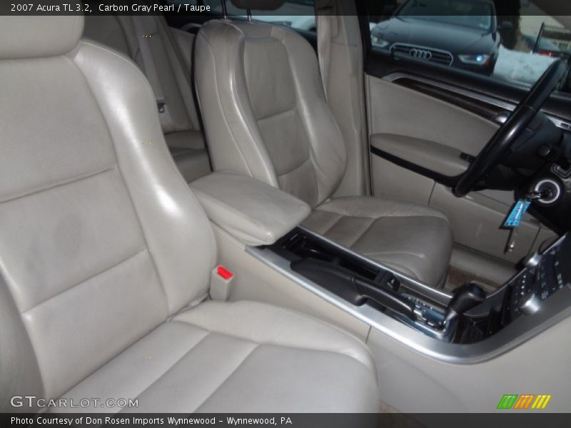 Carbon Gray Pearl / Taupe 2007 Acura TL 3.2