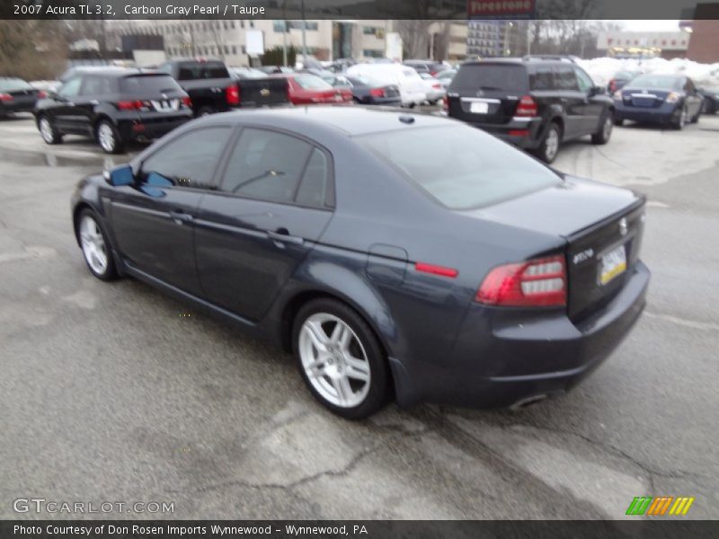 Carbon Gray Pearl / Taupe 2007 Acura TL 3.2