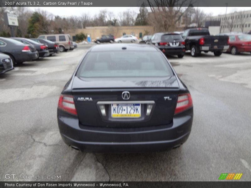 Carbon Gray Pearl / Taupe 2007 Acura TL 3.2