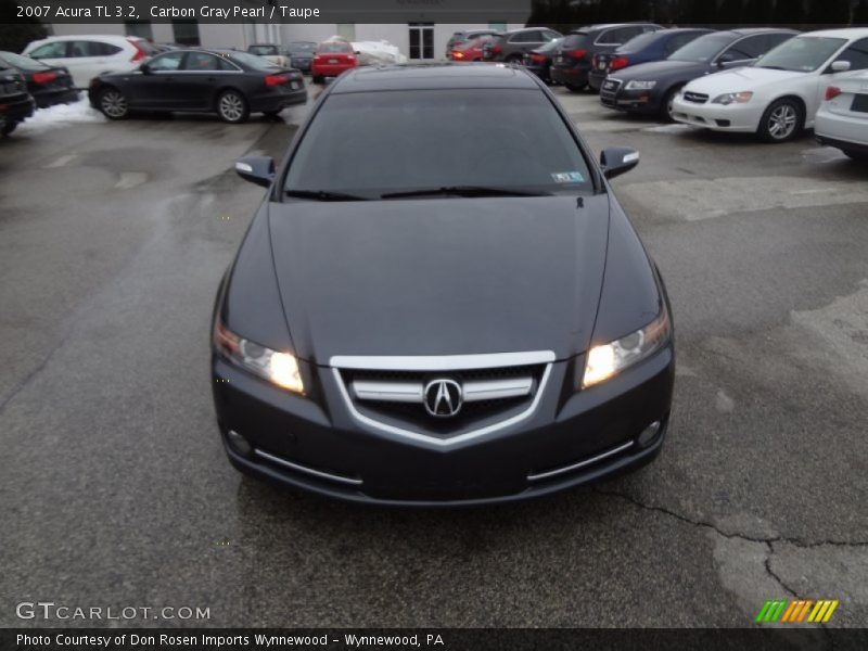 Carbon Gray Pearl / Taupe 2007 Acura TL 3.2