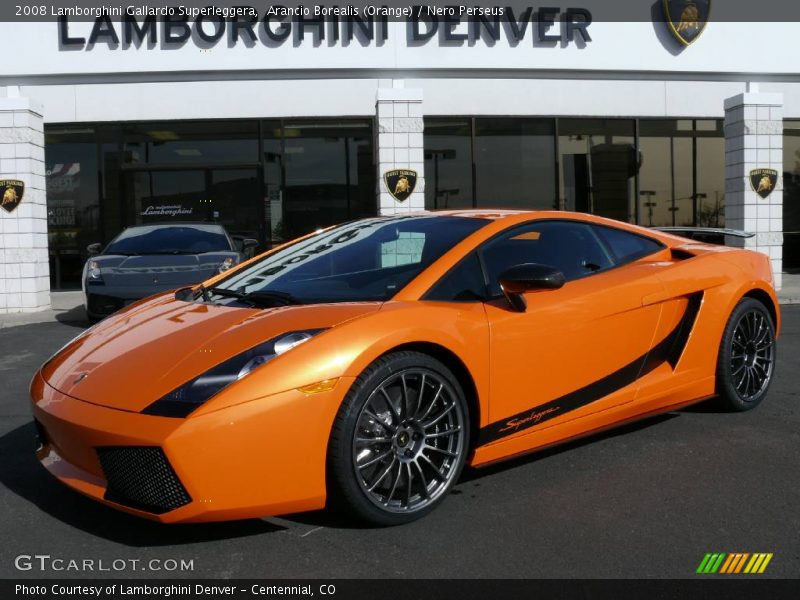 Arancio Borealis (Orange) / Nero Perseus 2008 Lamborghini Gallardo Superleggera