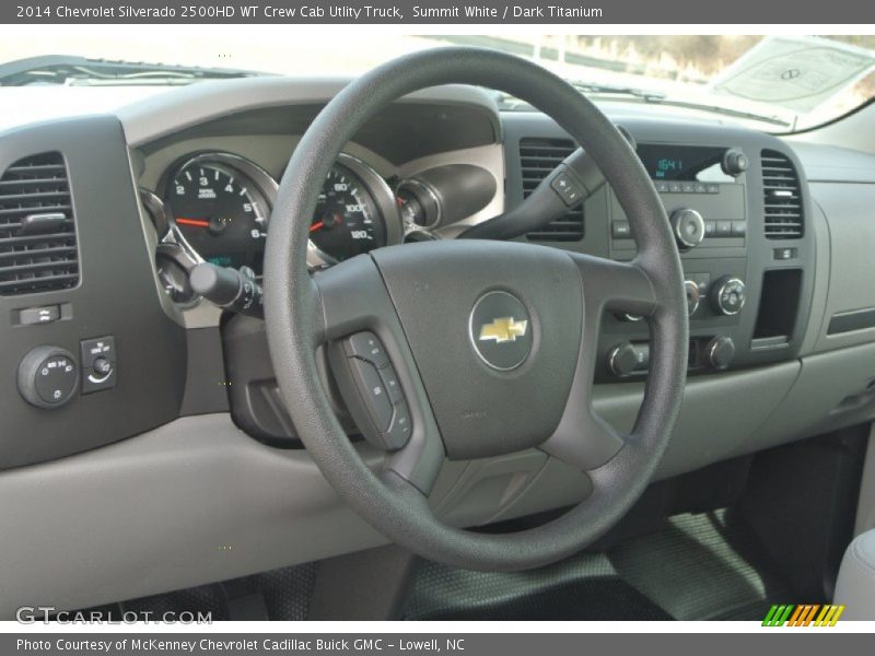 Summit White / Dark Titanium 2014 Chevrolet Silverado 2500HD WT Crew Cab Utlity Truck