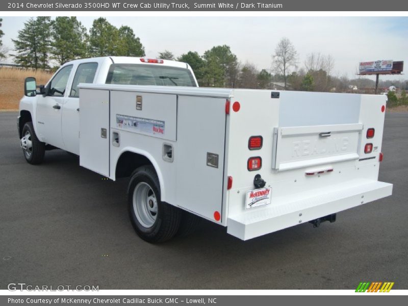 Summit White / Dark Titanium 2014 Chevrolet Silverado 3500HD WT Crew Cab Utility Truck