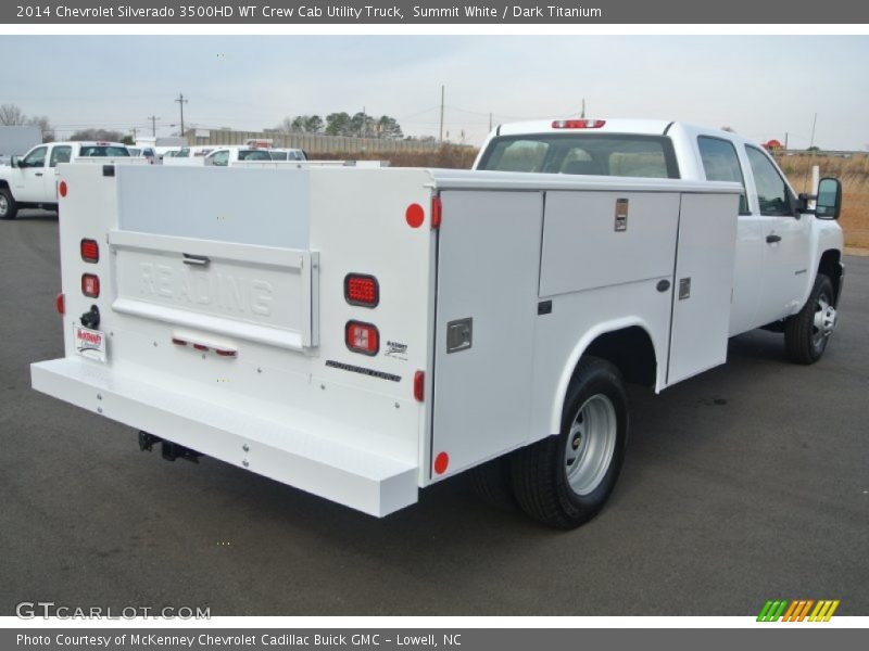 Summit White / Dark Titanium 2014 Chevrolet Silverado 3500HD WT Crew Cab Utility Truck