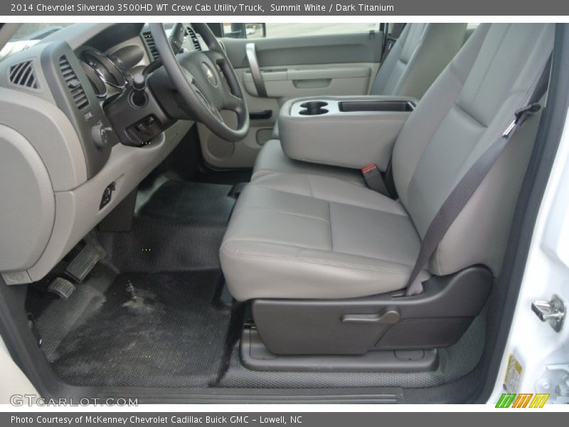 Summit White / Dark Titanium 2014 Chevrolet Silverado 3500HD WT Crew Cab Utility Truck