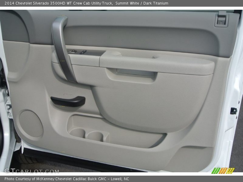 Summit White / Dark Titanium 2014 Chevrolet Silverado 3500HD WT Crew Cab Utility Truck