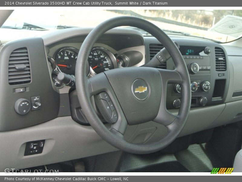 Summit White / Dark Titanium 2014 Chevrolet Silverado 3500HD WT Crew Cab Utility Truck