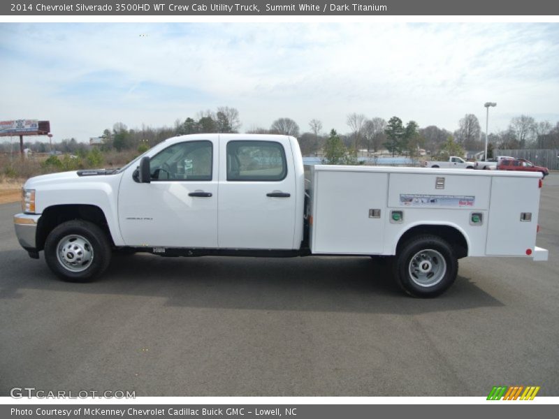  2014 Silverado 3500HD WT Crew Cab Utility Truck Summit White
