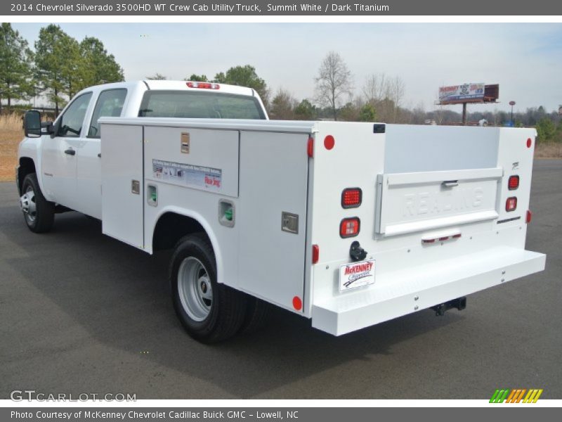 Summit White / Dark Titanium 2014 Chevrolet Silverado 3500HD WT Crew Cab Utility Truck