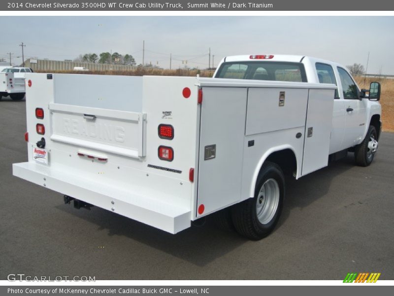 Summit White / Dark Titanium 2014 Chevrolet Silverado 3500HD WT Crew Cab Utility Truck