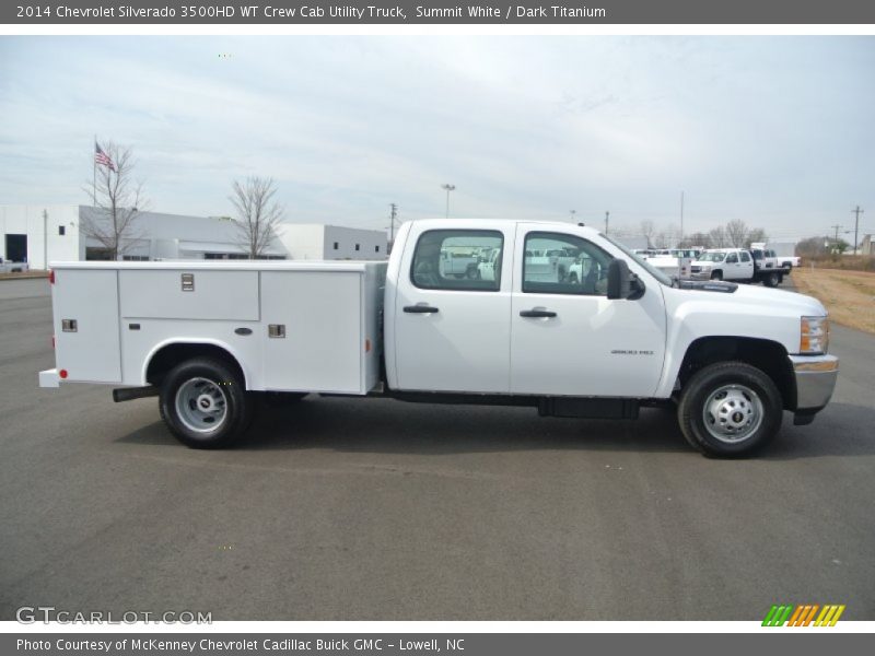  2014 Silverado 3500HD WT Crew Cab Utility Truck Summit White