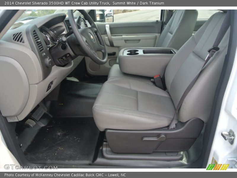 Summit White / Dark Titanium 2014 Chevrolet Silverado 3500HD WT Crew Cab Utility Truck