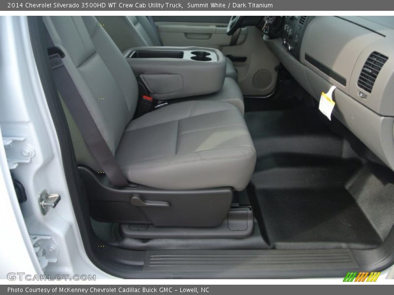 Summit White / Dark Titanium 2014 Chevrolet Silverado 3500HD WT Crew Cab Utility Truck