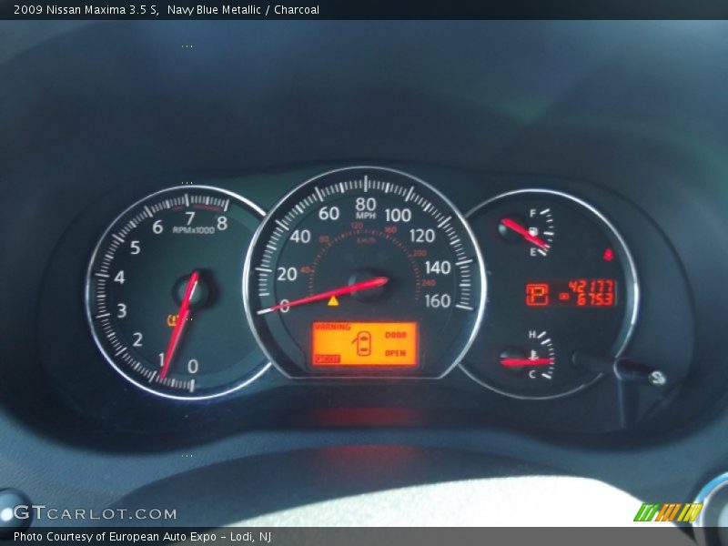 Navy Blue Metallic / Charcoal 2009 Nissan Maxima 3.5 S