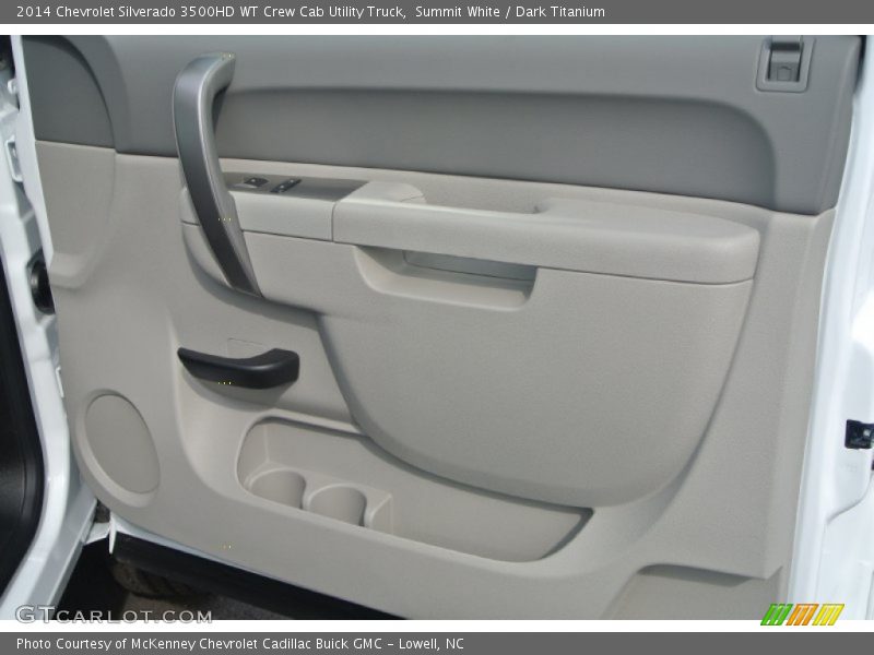 Summit White / Dark Titanium 2014 Chevrolet Silverado 3500HD WT Crew Cab Utility Truck
