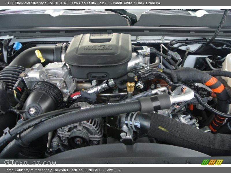  2014 Silverado 3500HD WT Crew Cab Utility Truck Engine - 6.6 Liter OHV 32-Valve Duramax Turbo-Diesel V8