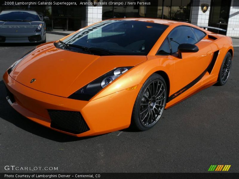 Arancio Borealis (Orange) / Nero Perseus 2008 Lamborghini Gallardo Superleggera