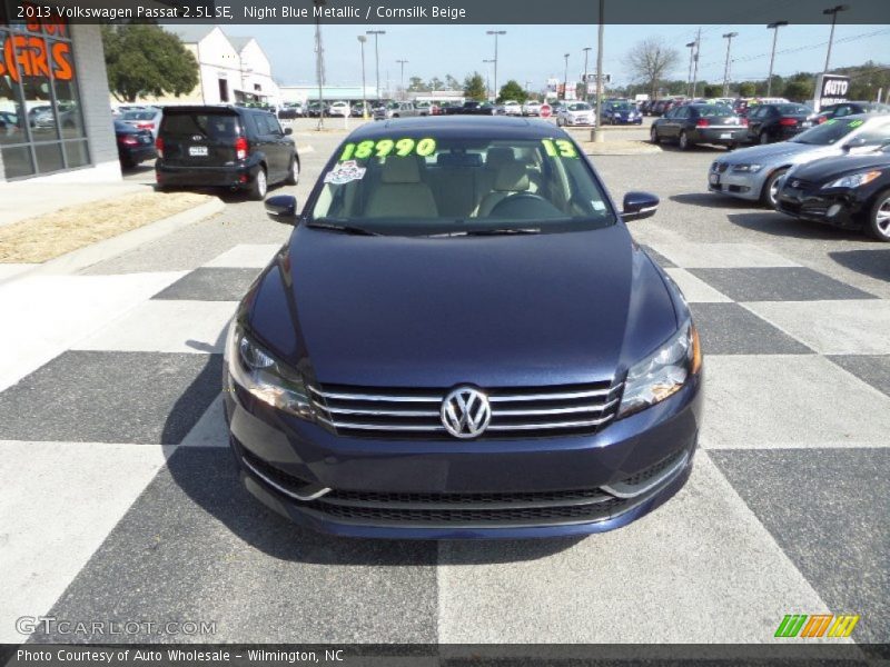 Night Blue Metallic / Cornsilk Beige 2013 Volkswagen Passat 2.5L SE