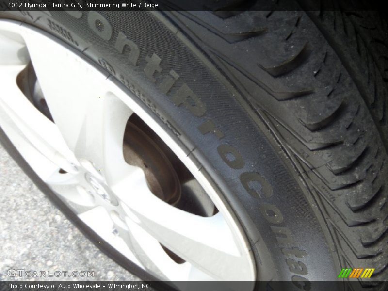 Shimmering White / Beige 2012 Hyundai Elantra GLS
