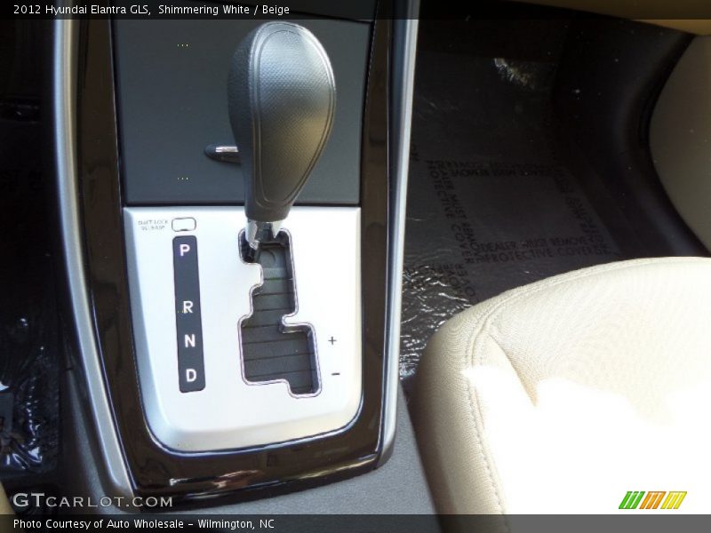Shimmering White / Beige 2012 Hyundai Elantra GLS
