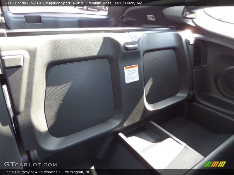 Premium White Pearl / Black/Red 2013 Honda CR-Z EX Navigation Sport Hybrid
