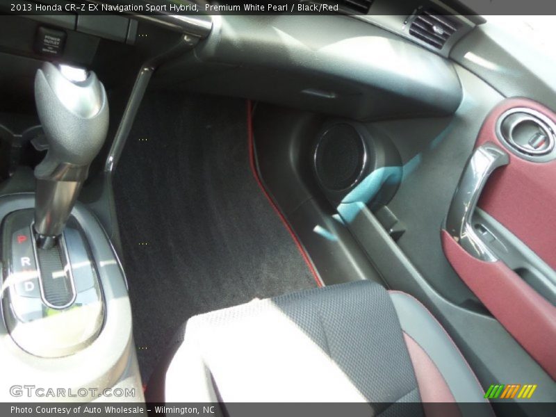 Premium White Pearl / Black/Red 2013 Honda CR-Z EX Navigation Sport Hybrid