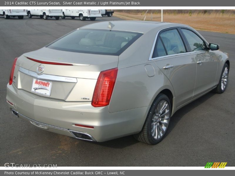 Silver Coast Metallic / Light Platinum/Jet Black 2014 Cadillac CTS Luxury Sedan