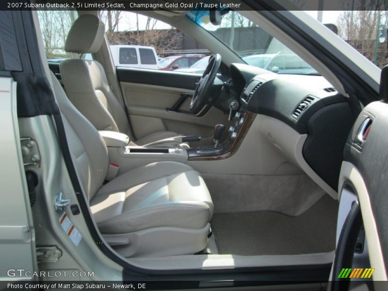 Champagne Gold Opal / Taupe Leather 2007 Subaru Outback 2.5i Limited Sedan