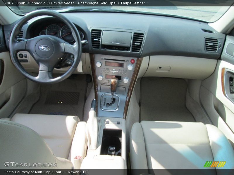 Champagne Gold Opal / Taupe Leather 2007 Subaru Outback 2.5i Limited Sedan