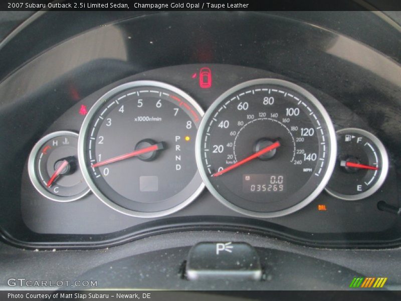 Champagne Gold Opal / Taupe Leather 2007 Subaru Outback 2.5i Limited Sedan