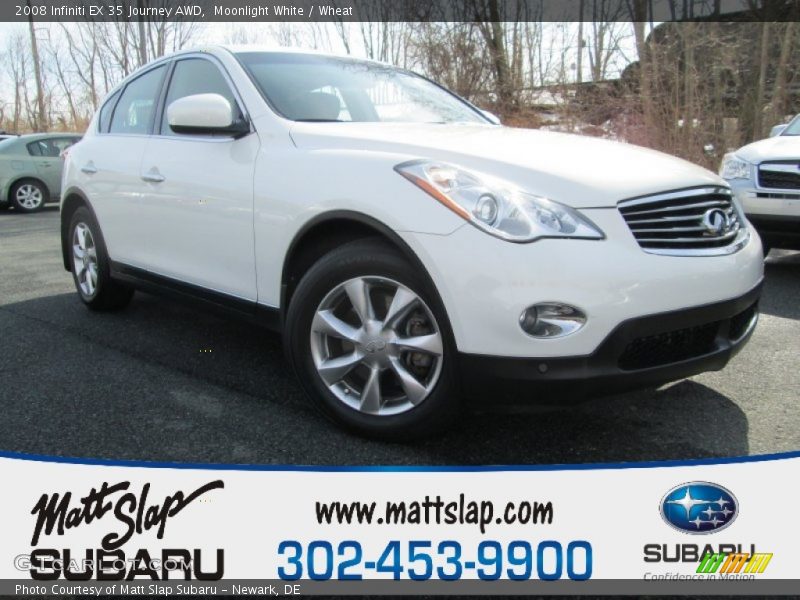 Moonlight White / Wheat 2008 Infiniti EX 35 Journey AWD