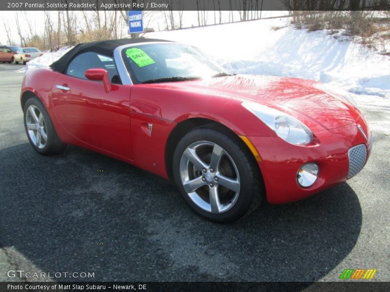 Aggressive Red / Ebony 2007 Pontiac Solstice Roadster