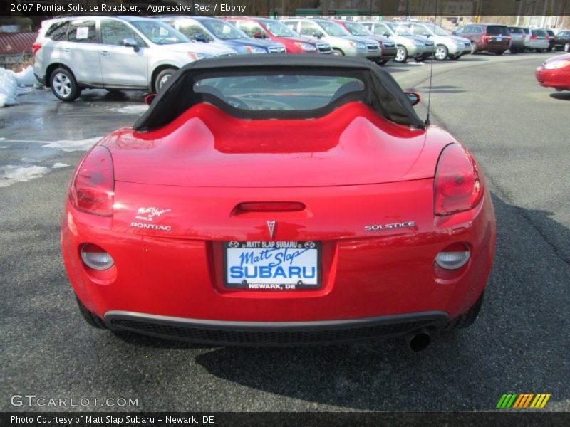 Aggressive Red / Ebony 2007 Pontiac Solstice Roadster