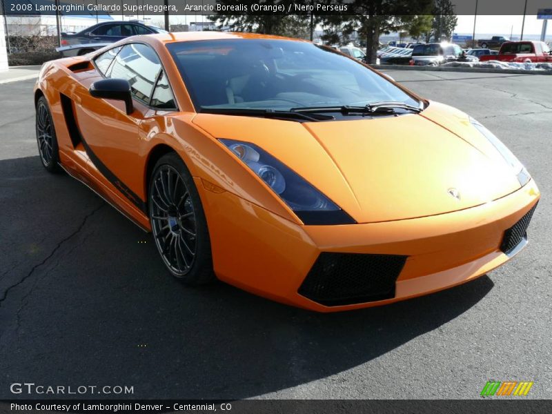 Arancio Borealis (Orange) / Nero Perseus 2008 Lamborghini Gallardo Superleggera