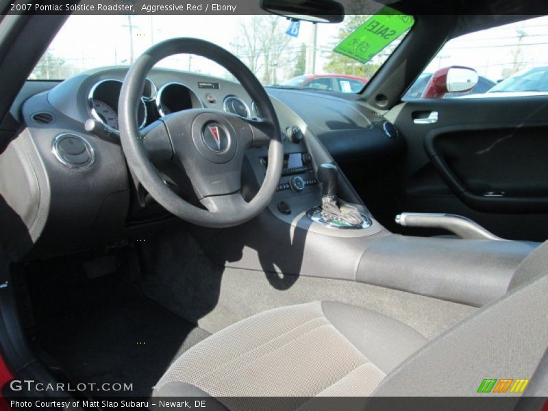 Ebony Interior - 2007 Solstice Roadster 