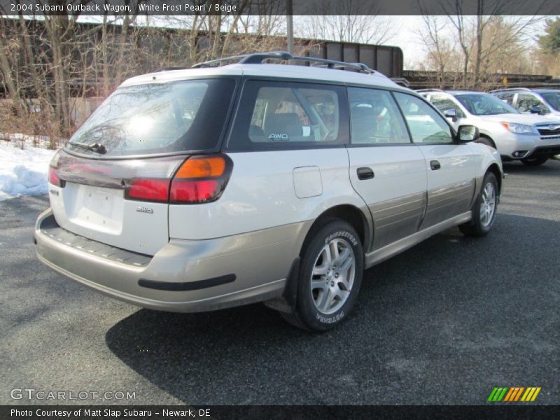 White Frost Pearl / Beige 2004 Subaru Outback Wagon