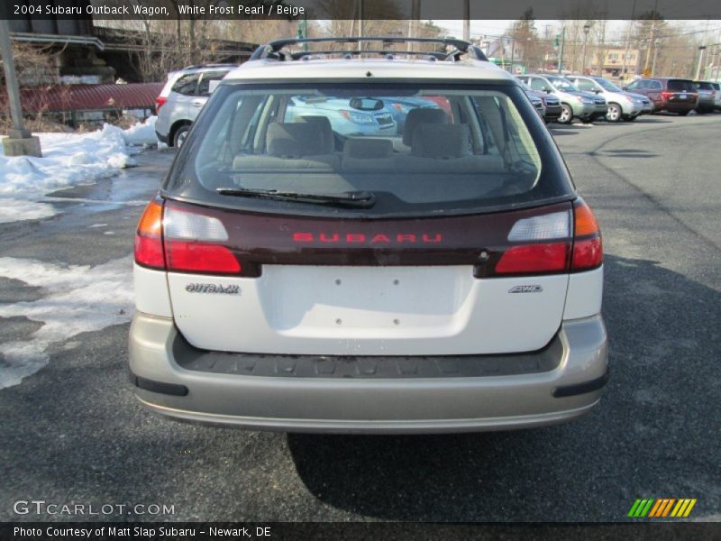 White Frost Pearl / Beige 2004 Subaru Outback Wagon
