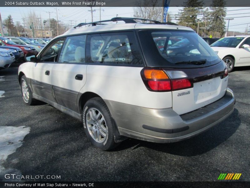 White Frost Pearl / Beige 2004 Subaru Outback Wagon