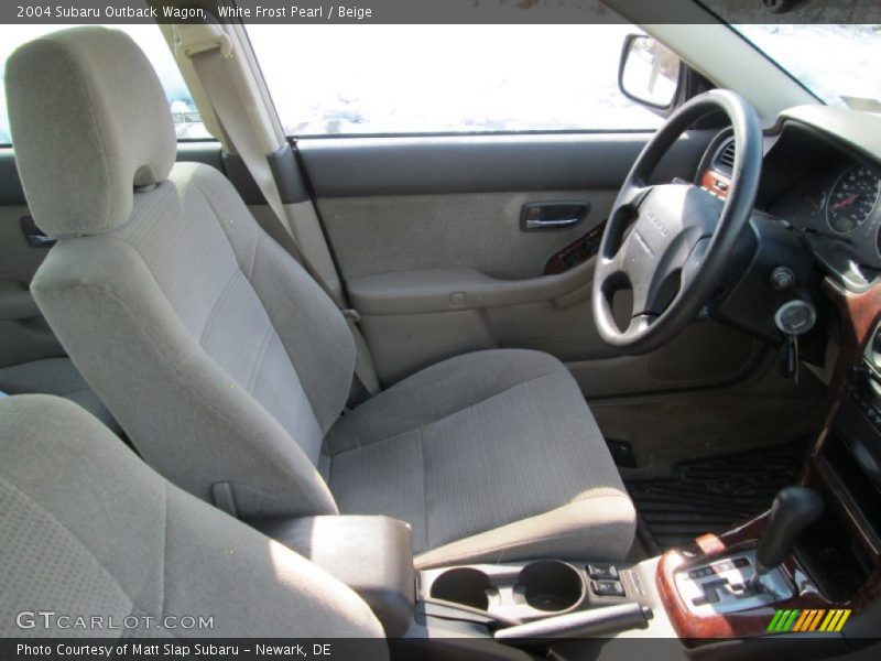 White Frost Pearl / Beige 2004 Subaru Outback Wagon