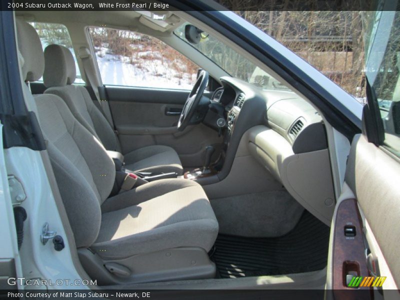 White Frost Pearl / Beige 2004 Subaru Outback Wagon