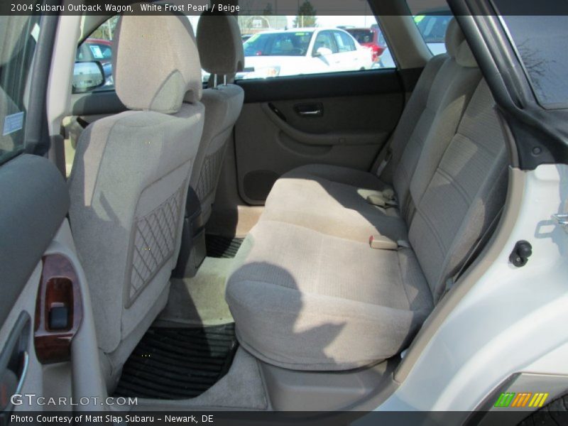 White Frost Pearl / Beige 2004 Subaru Outback Wagon