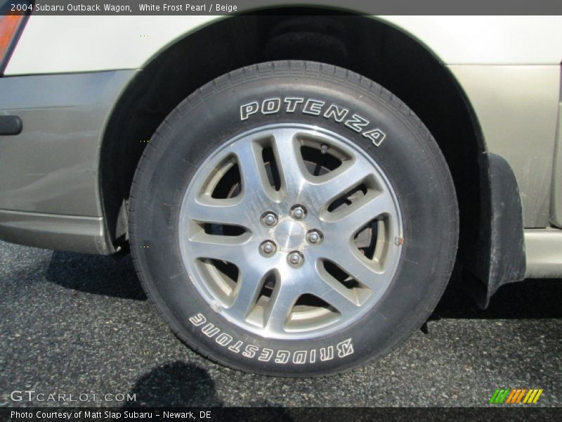 White Frost Pearl / Beige 2004 Subaru Outback Wagon