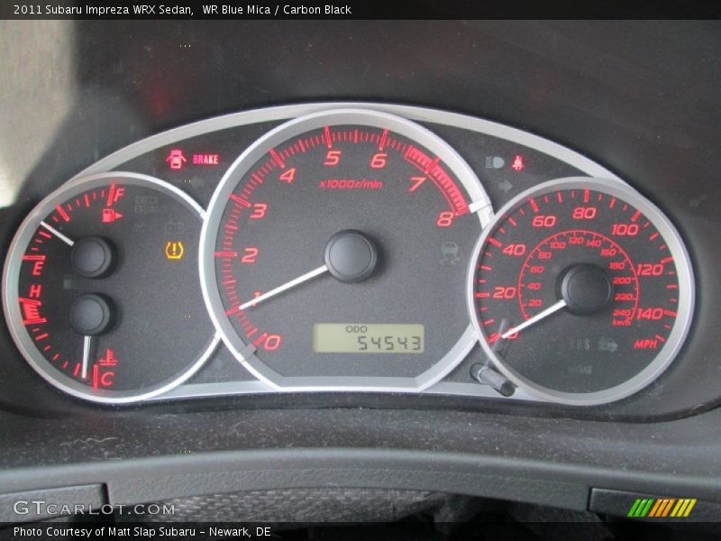 WR Blue Mica / Carbon Black 2011 Subaru Impreza WRX Sedan