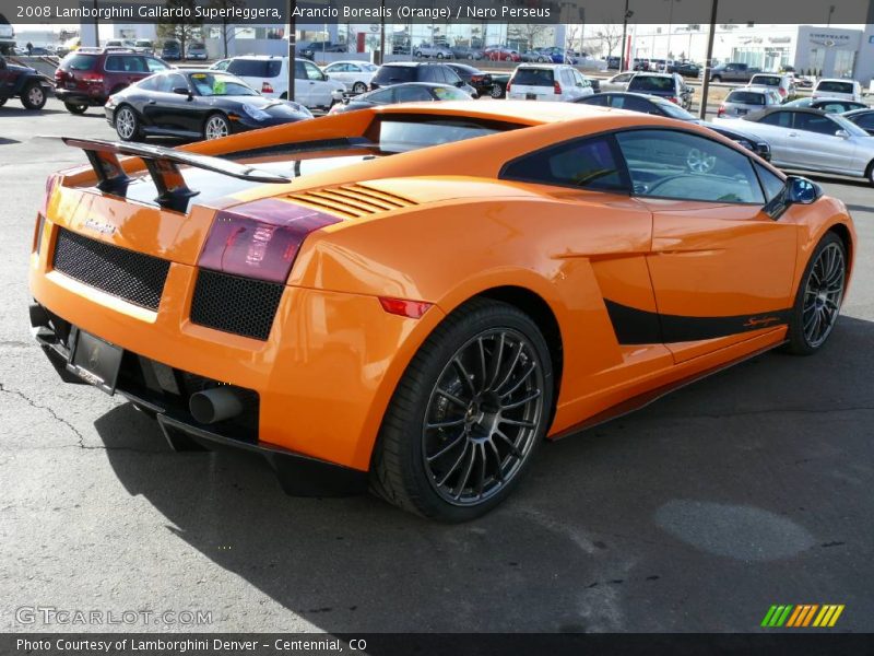 Arancio Borealis (Orange) / Nero Perseus 2008 Lamborghini Gallardo Superleggera
