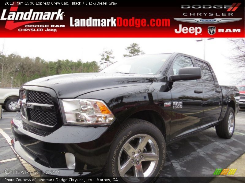 Black / Black/Diesel Gray 2013 Ram 1500 Express Crew Cab